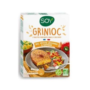 Grinioc riz légumes safran (sans blé) BIO, Soy (x 2, 200 g)
