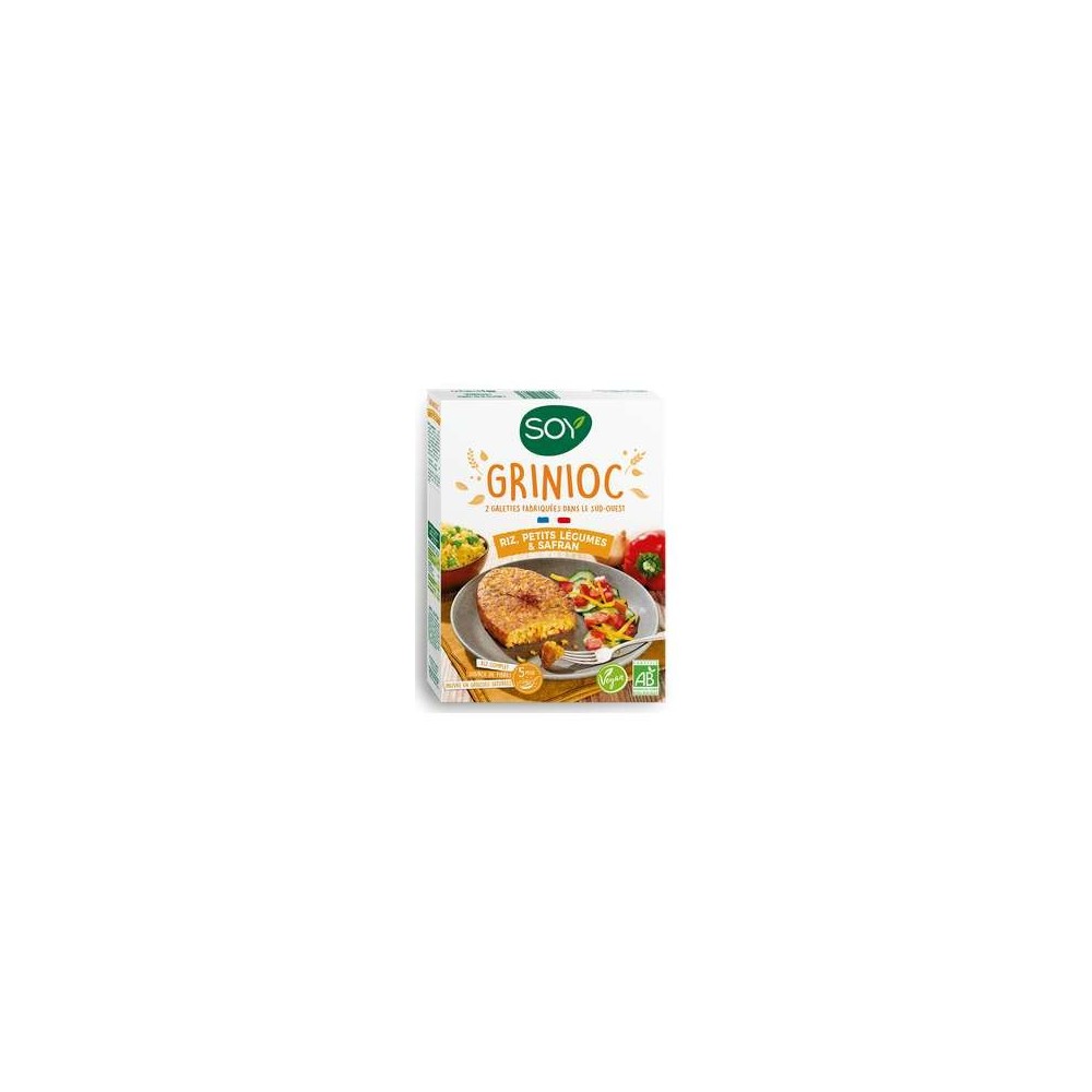 Grinioc riz légumes safran (sans blé) BIO, Soy (x 2, 200 g)