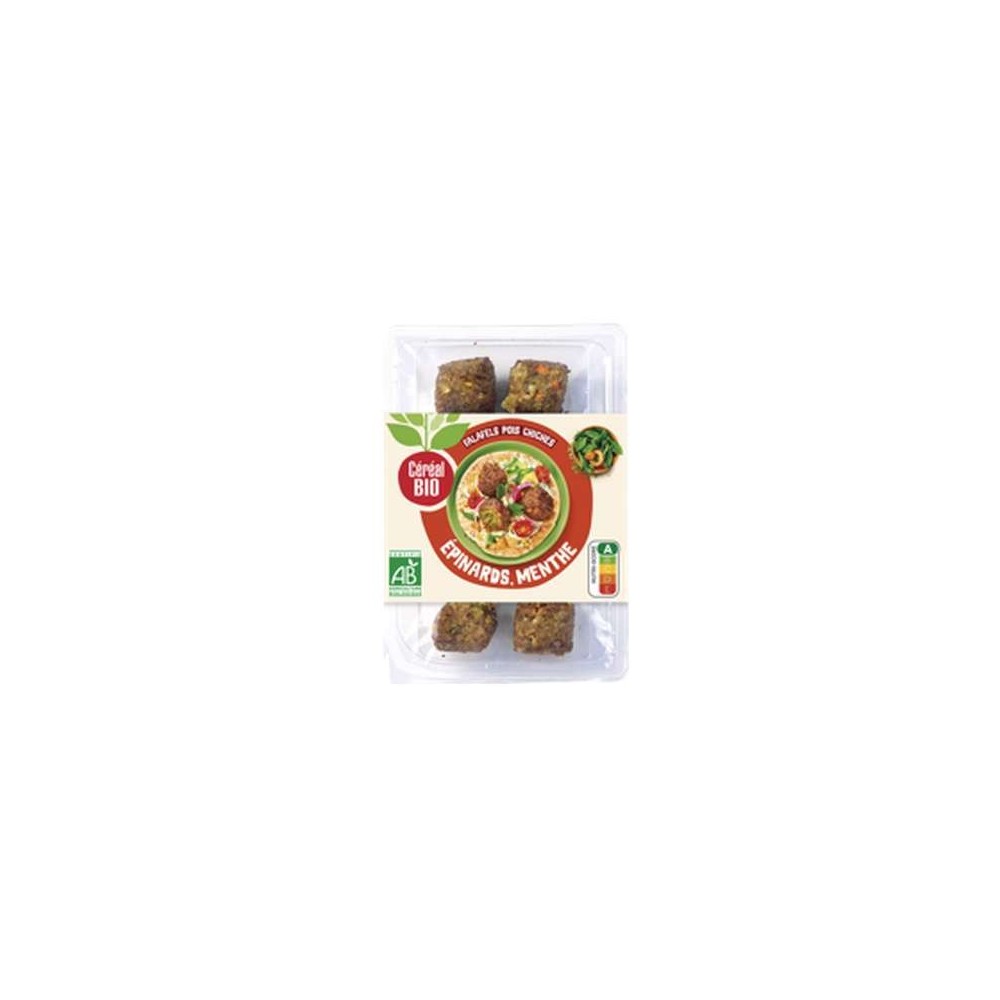 Falafels pois chiches, menthe et épinards BIO, Céréal Bio (180 g)