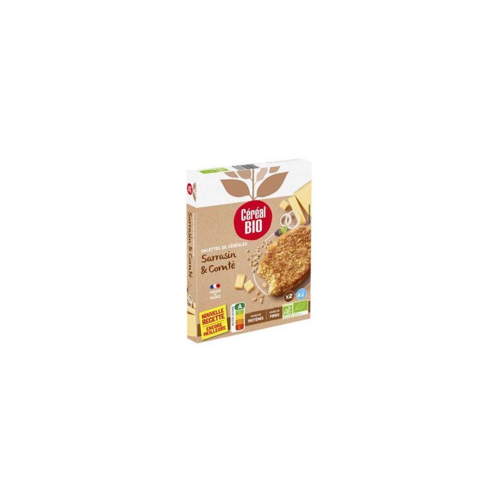Galettes de céréales au sarrasin et au comté BIO, Céréal Bio (200 g)