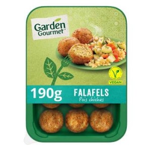 Garden Gourmet
Falafels pois chiche végan, Garden Gourmet (190 g)