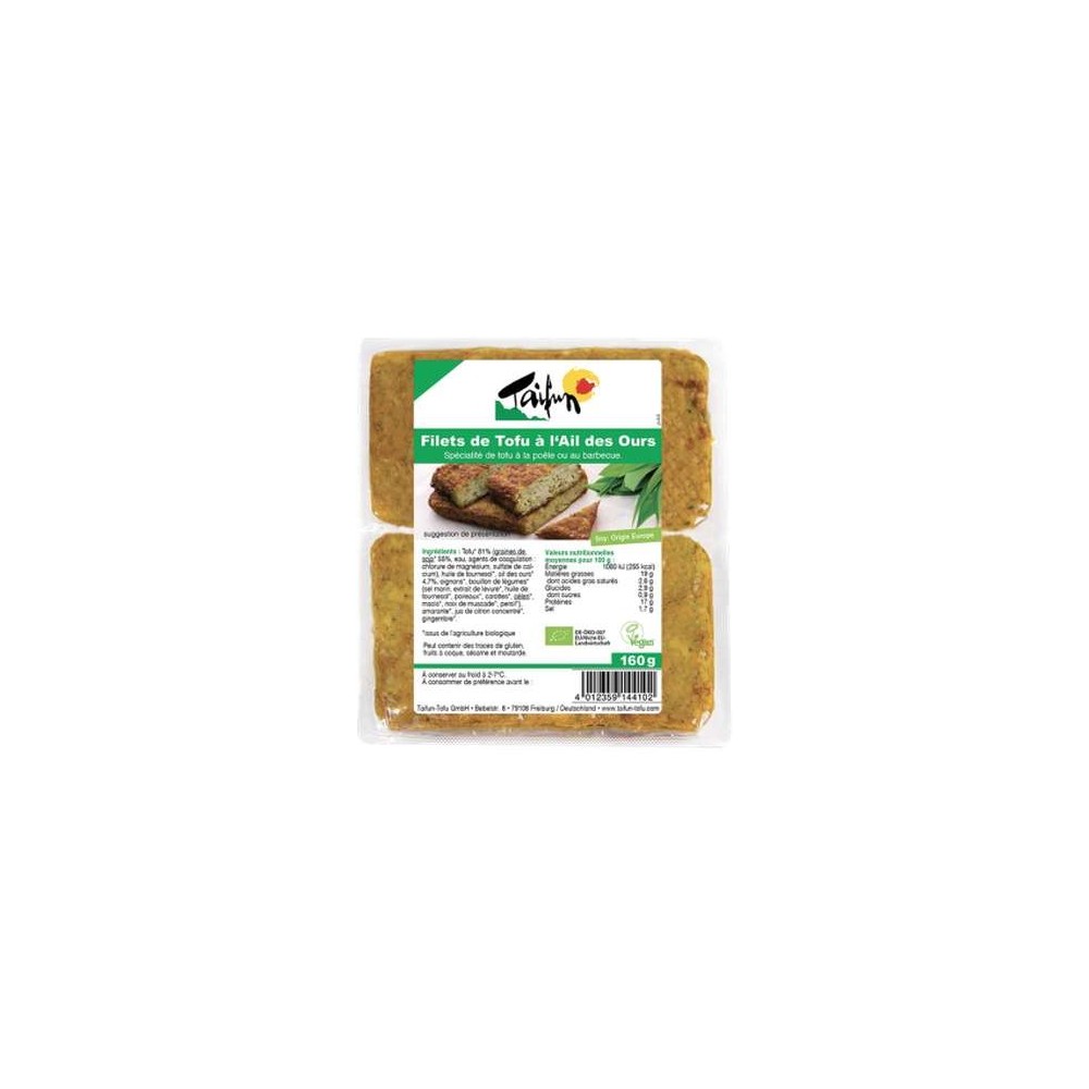 Filets de tofu à l'ail des ours BIO, Taifun (x 2, 160 g)